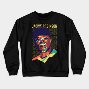 Jackie Robinson on WPAP art 2 Crewneck Sweatshirt